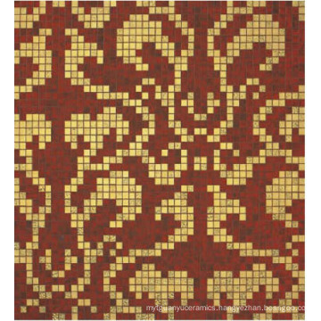 Bisazza Gold Mosaic Pattern Tile for Wall Decoration (HMP647)